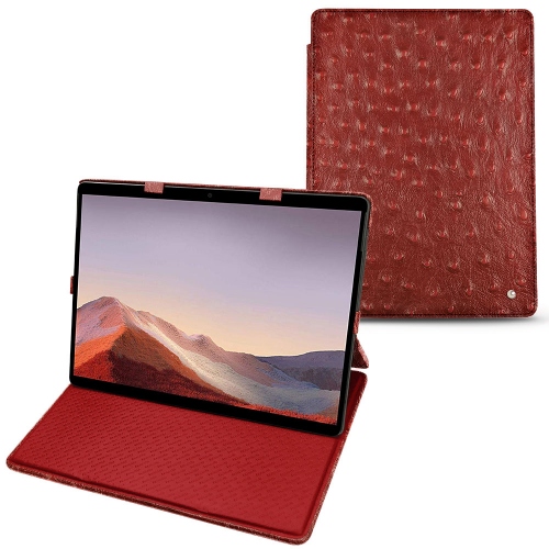 Funda de piel Microsoft Surface Pro XAutruche ciliegia ( Pantone #a4343a ) 