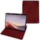 Housse cuir Microsoft Surface Pro X - Rouge Veggie
