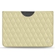 Capa em pele Microsoft Surface Pro X - Beige - Couture ( Nappa - Pantone 7502C ) 