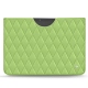 가죽 커버 Microsoft Surface Pro X - Vert olive - Couture ( Nappa - Pantone 578U ) 