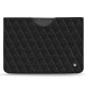 가죽 커버 Microsoft Surface Pro X - Ebène - Couture ( Sleek P C12 - Black ) 