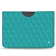 Pochette cuir Microsoft Surface Pro X - Bleu fluo - Couture