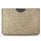 Microsoft Surface Pro X leather pouch - Autruche desert