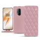 Housse cuir OnePlus 8 Pro - Rose - Couture ( Nappa - Pantone 2365C ) 