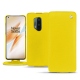 硬质真皮保护套 OnePlus 8 Pro - Jaune fluo