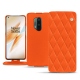 OnePlus 8 Pro leather case - Orange fluo - Couture