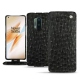 OnePlus 8 Pro leather case - Autruche nero
