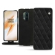 硬质真皮保护套 OnePlus 8 Pro - Negre poudro - Couture