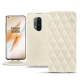 Lederschutzhülle OnePlus 8 Pro - Blanc escumo - Couture