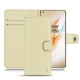 Custodia in pelle OnePlus 8 Pro - Beige ( Nappa - Pantone 7502C ) 