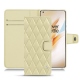 Housse cuir OnePlus 8 Pro - Beige - Couture ( Nappa - Pantone 7502C ) 