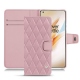 Custodia in pelle OnePlus 8 Pro - Rose - Couture ( Nappa - Pantone 2365C ) 