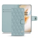 Housse cuir OnePlus 8 Pro - Bleu ciel - Couture ( Nappa - Pantone 277C ) 