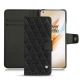Housse cuir OnePlus 8 Pro - Ebène - Couture ( Sleek P C12 - Black ) 