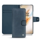 Custodia in pelle OnePlus 8 Pro - Jean vintage ( Roughtcut - Pantone 285U  ) 