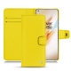 Housse cuir OnePlus 8 Pro - Jaune fluo
