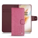 Capa em pele OnePlus 8 Pro - Serpent ciclamino