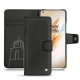 OnePlus 8 Pro leather case - Negre poudro