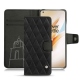 Funda de piel OnePlus 8 Pro - Negre poudro - Couture