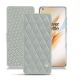 レザーケース OnePlus 8 Pro - Gris - Couture ( Nappa - Pantone W428C ) 
