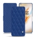 OnePlus 8 Pro leather case - Bleu océan - Couture ( Nappa - Pantone 293C ) 