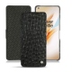 Custodia in pelle OnePlus 8 Pro - Autruche nero