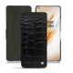 Capa em pele OnePlus 8 Pro - Crocodile nero