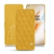 Lederschutzhülle OnePlus 8 Pro - Jaune soulèu - Couture