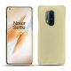 Coque cuir OnePlus 8 Pro - Beige ( Nappa - Pantone 7502C ) 