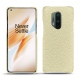 Capa em pele OnePlus 8 Pro - Ivoire ( Sleek P C12 - White ) 
