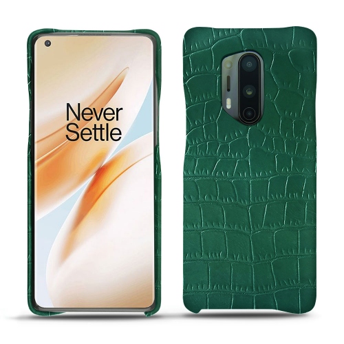 Gusci in pelle per il tuo OnePlus 8 ProCrocodile pino ( Pantone #173F35 ) 