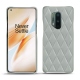 Capa em pele OnePlus 8 Pro - Gris - Couture ( Nappa - Pantone W428C ) 