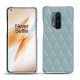 Capa em pele OnePlus 8 Pro - Bleu ciel - Couture ( Nappa - Pantone 277C ) 