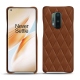 Lederschutzhülle OnePlus 8 Pro - Marron - Couture ( Nappa - Pantone 1615C ) 