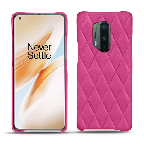 Conchas de cuero para su OnePlus 8 ProRose BB - Couture ( Pantone #DB599F )