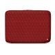 Housse cuir pour ordinateur portable 13' - Griffe 2 - Tomate - Couture ( Pantone 187C ) 
