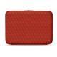 Housse cuir pour ordinateur portable 13' - Griffe 2 - Papaye - Couture ( Pantone 180C ) 
