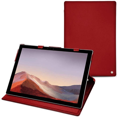 Funda de piel Microsoft Surface Pro 7Rouge ( Nappa - Pantone #d50032 ) 
