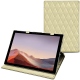 Custodia in pelle Microsoft Surface Pro 7 - Beige - Couture ( Nappa - Pantone 7502C ) 