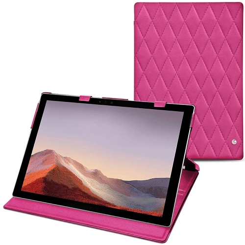 Capa em pele Microsoft Surface Pro 7Rose BB - Couture ( Pantone #DB599F )