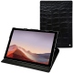 Housse cuir Microsoft Surface Pro 7 - Crocodile nero