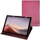 Microsoft Surface Pro 7 leather case - Serpent ciclamino