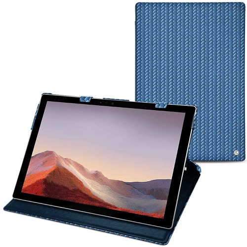 Housse cuir Microsoft Surface Pro 7 : Protection et coques pour tablettes sur NoreveAbaca ishia ( Pantone #395775 ) 