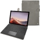 Housse cuir Microsoft Surface Pro 7 - Acier vintage ( Pantone 403C ) 