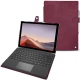 Microsoft Surface Pro 7 leather case - Prune vintage ( Pantone 512C ) 