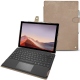 가죽 커버 Microsoft Surface Pro 7 - Taupe vintage ( Pantone 7530C ) 