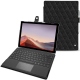 가죽 커버 Microsoft Surface Pro 7 - Ebène - Couture ( Sleek P C12 - Black ) 
