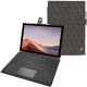 Custodia in pelle Microsoft Surface Pro 7 - Anthracite - Couture ( Pantone 424C ) 