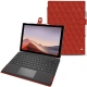 가죽 커버 Microsoft Surface Pro 7 - Papaye - Couture ( Pantone 180C ) 