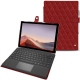 Microsoft Surface Pro 7 leather case - Tomate - Couture ( Pantone 187C ) 